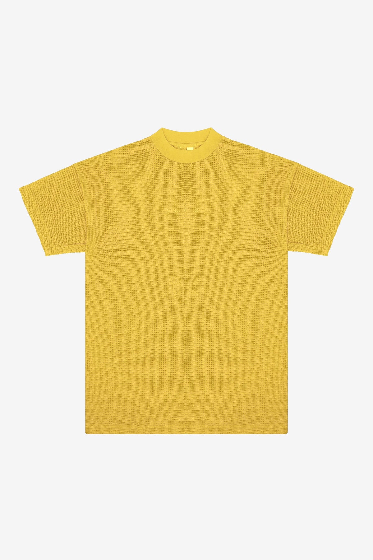 RIN500GD - Cotton Fishnet Mock Neck Big Tee