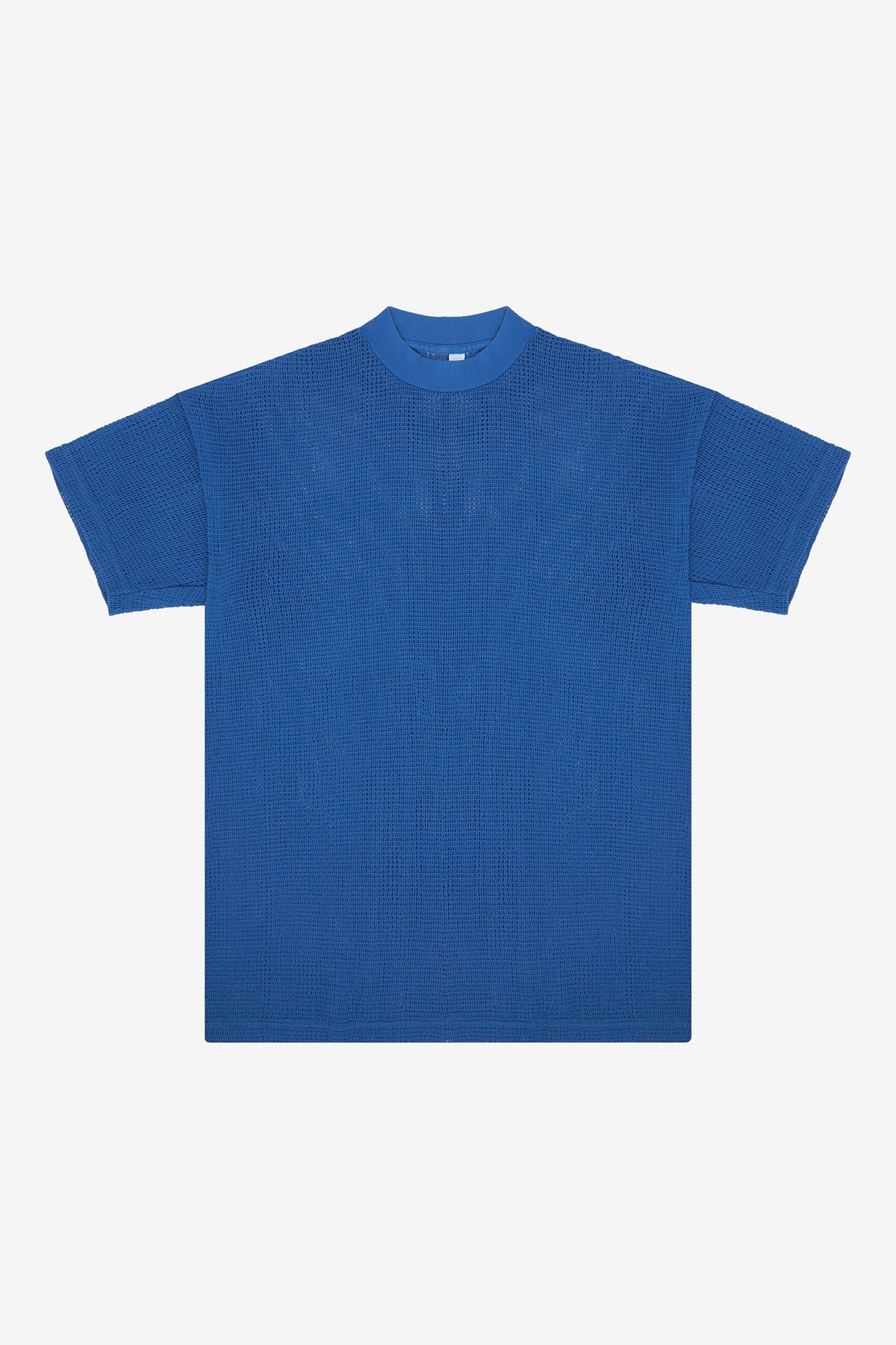 RIN500GD - Cotton Fishnet Mock Neck Big Tee