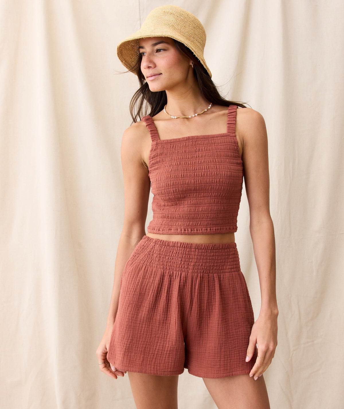 Cali Double Cloth Short