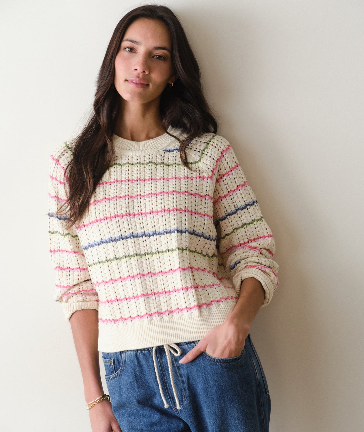 Mina Pointelle Sweater