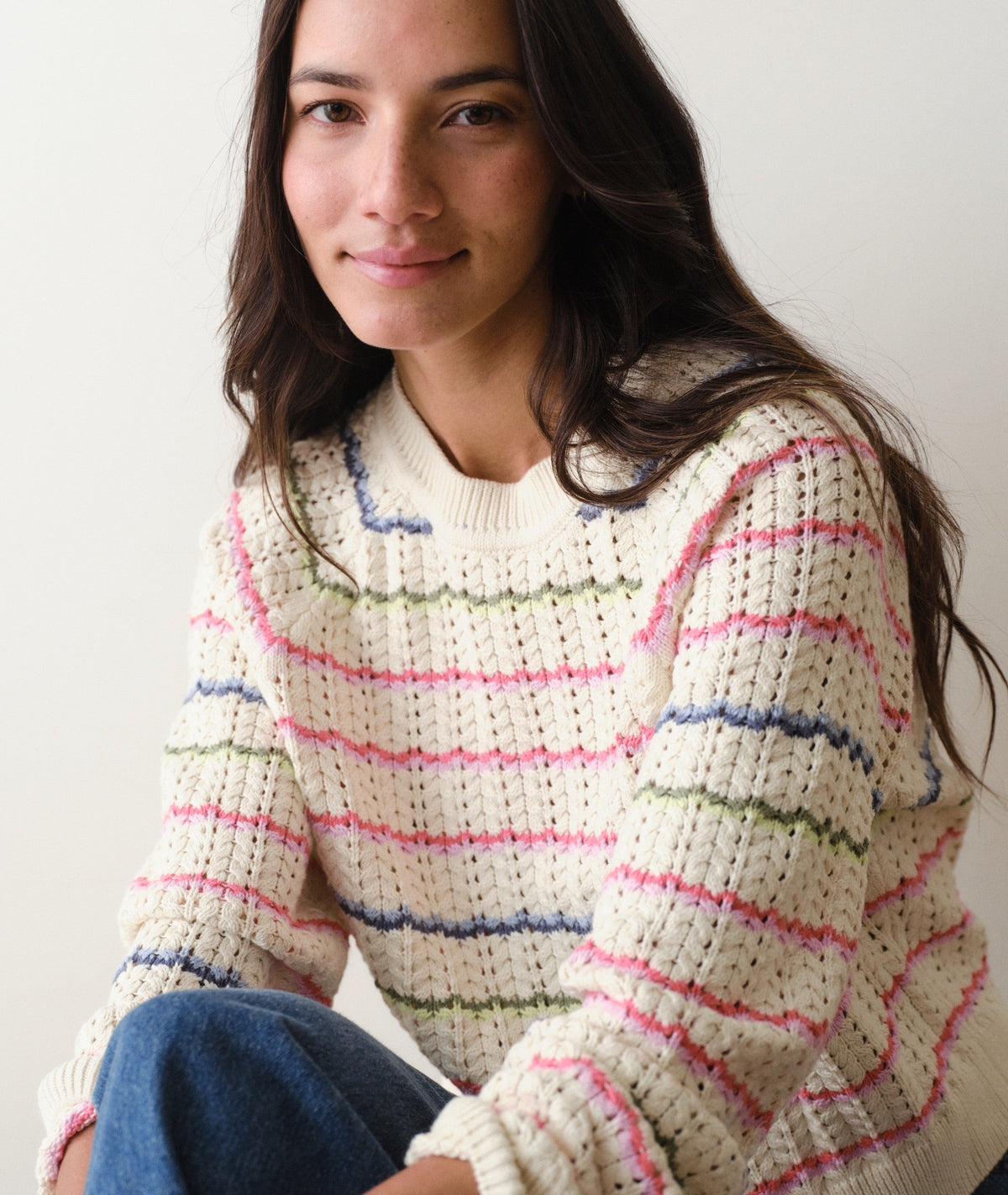 Mina Pointelle Sweater