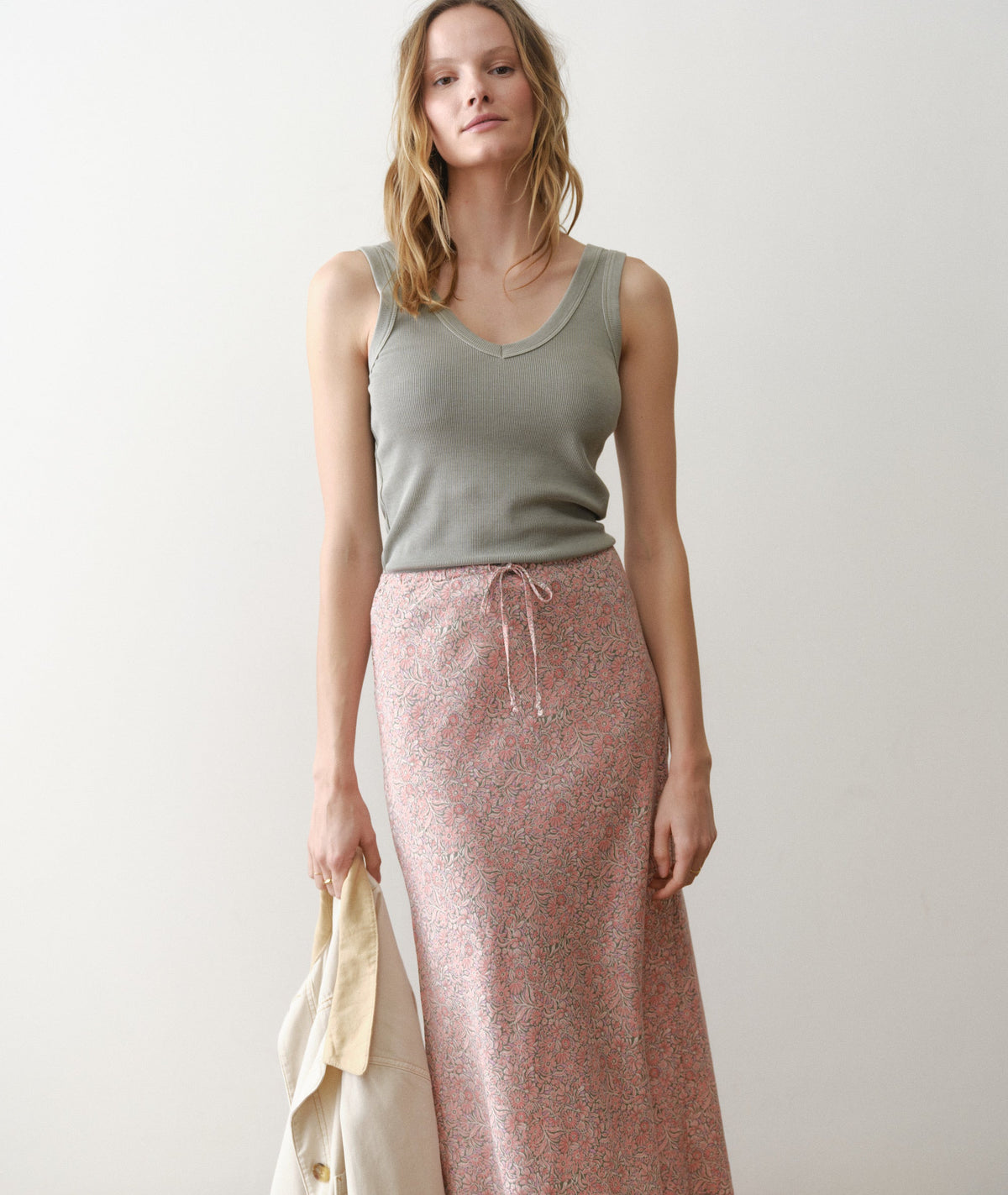 Avery Hemp Midi Skirt