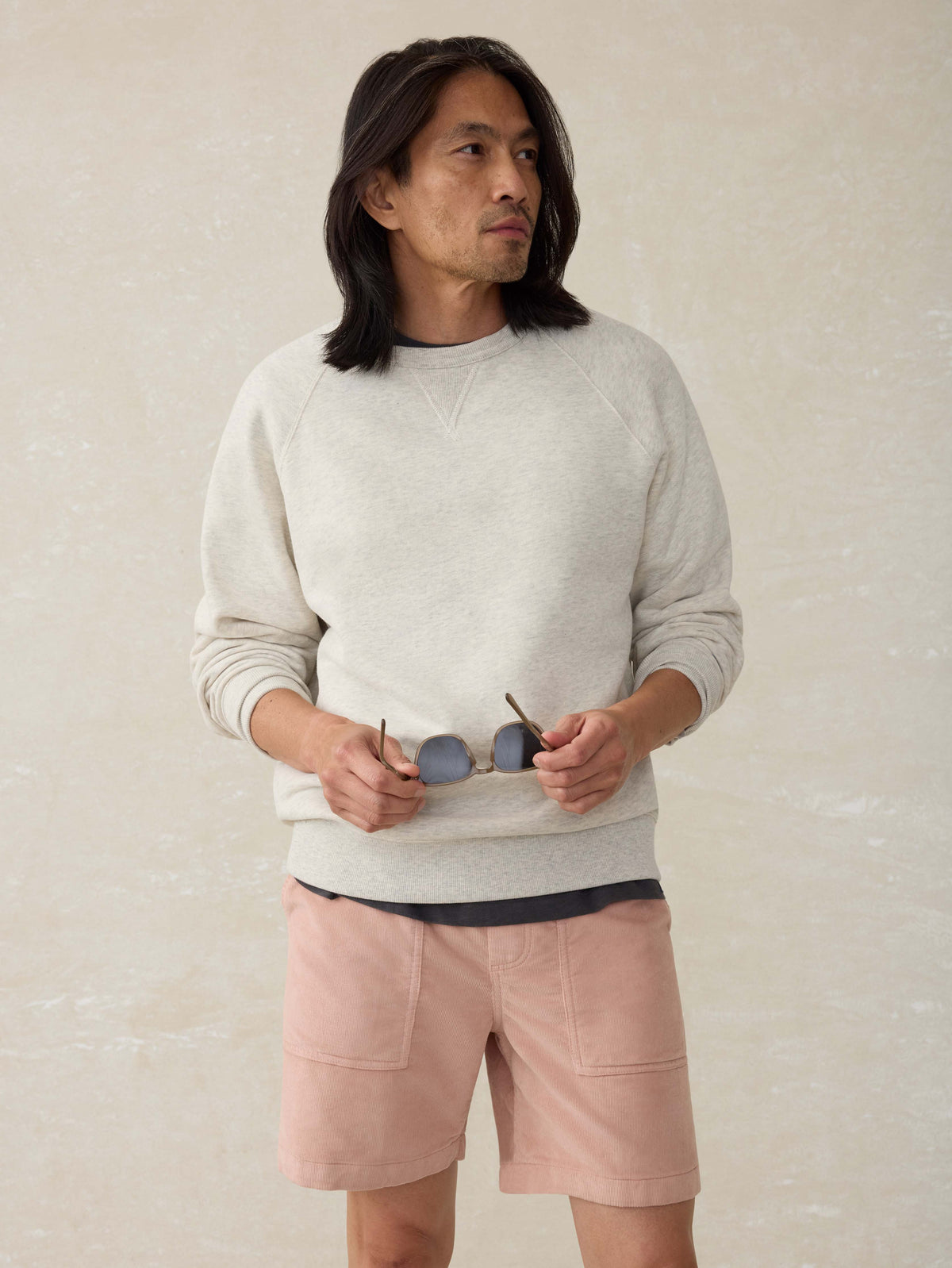 Corduroy Drawstring Utility Short - Coral Dawn