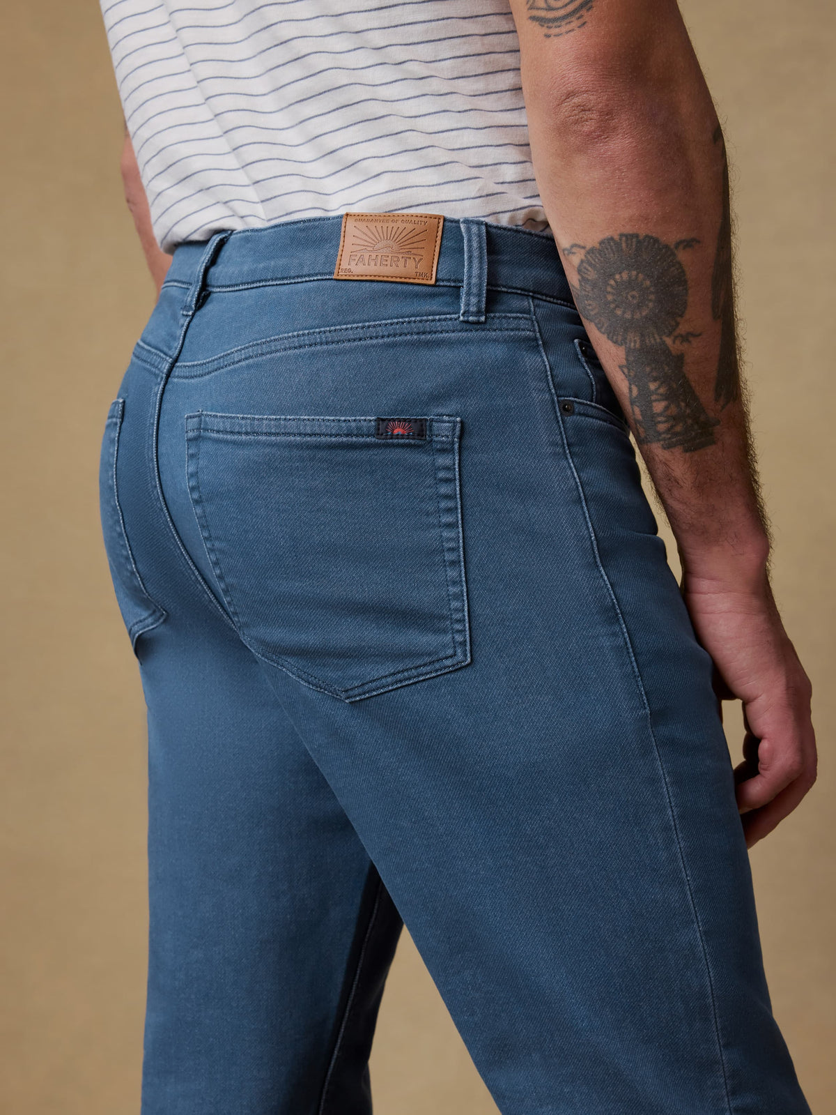 Stretch Terry 5-Pocket Pant - Pacific Tides