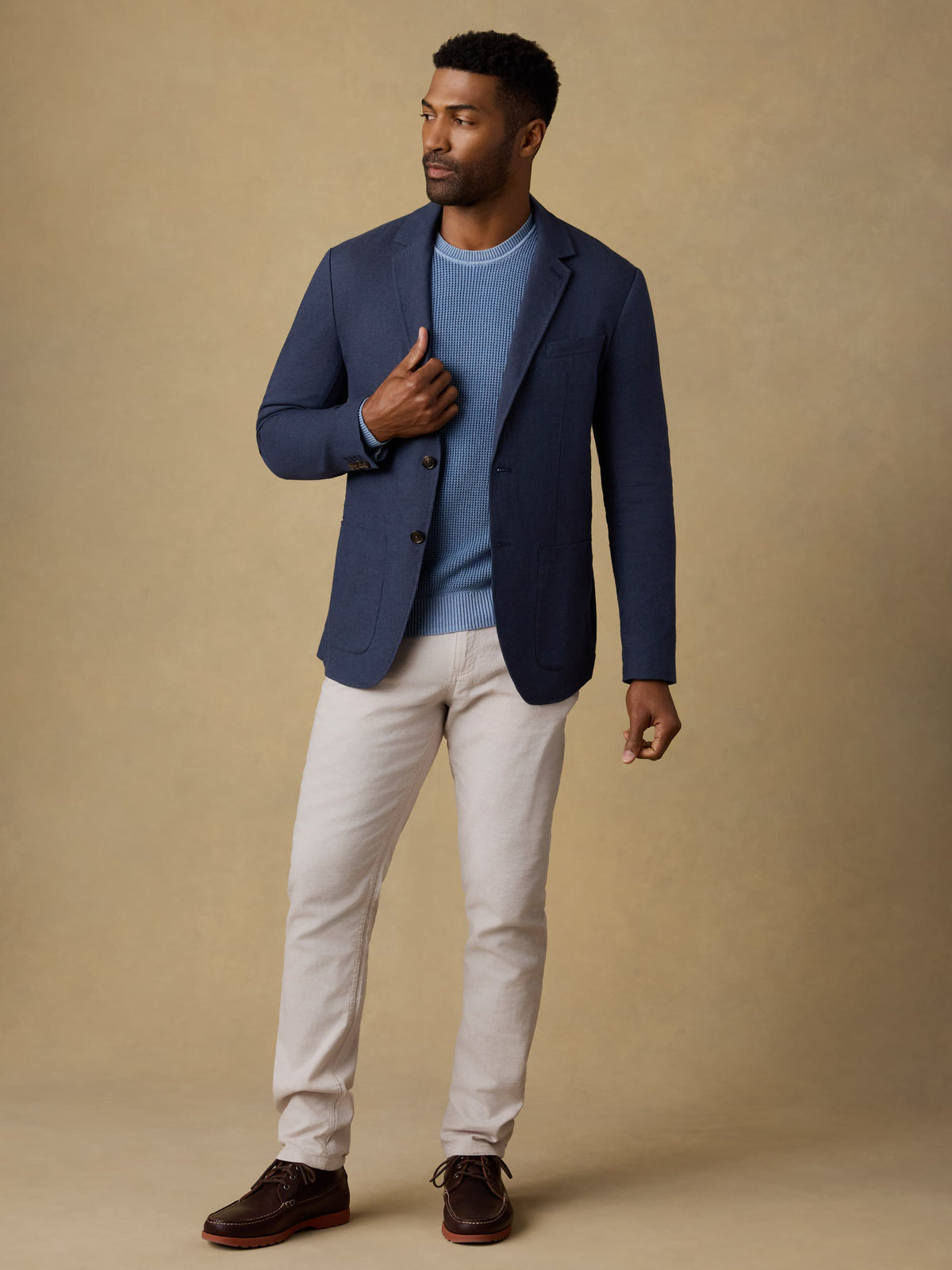 Movement Linen Blazer - Deep Sea Navy