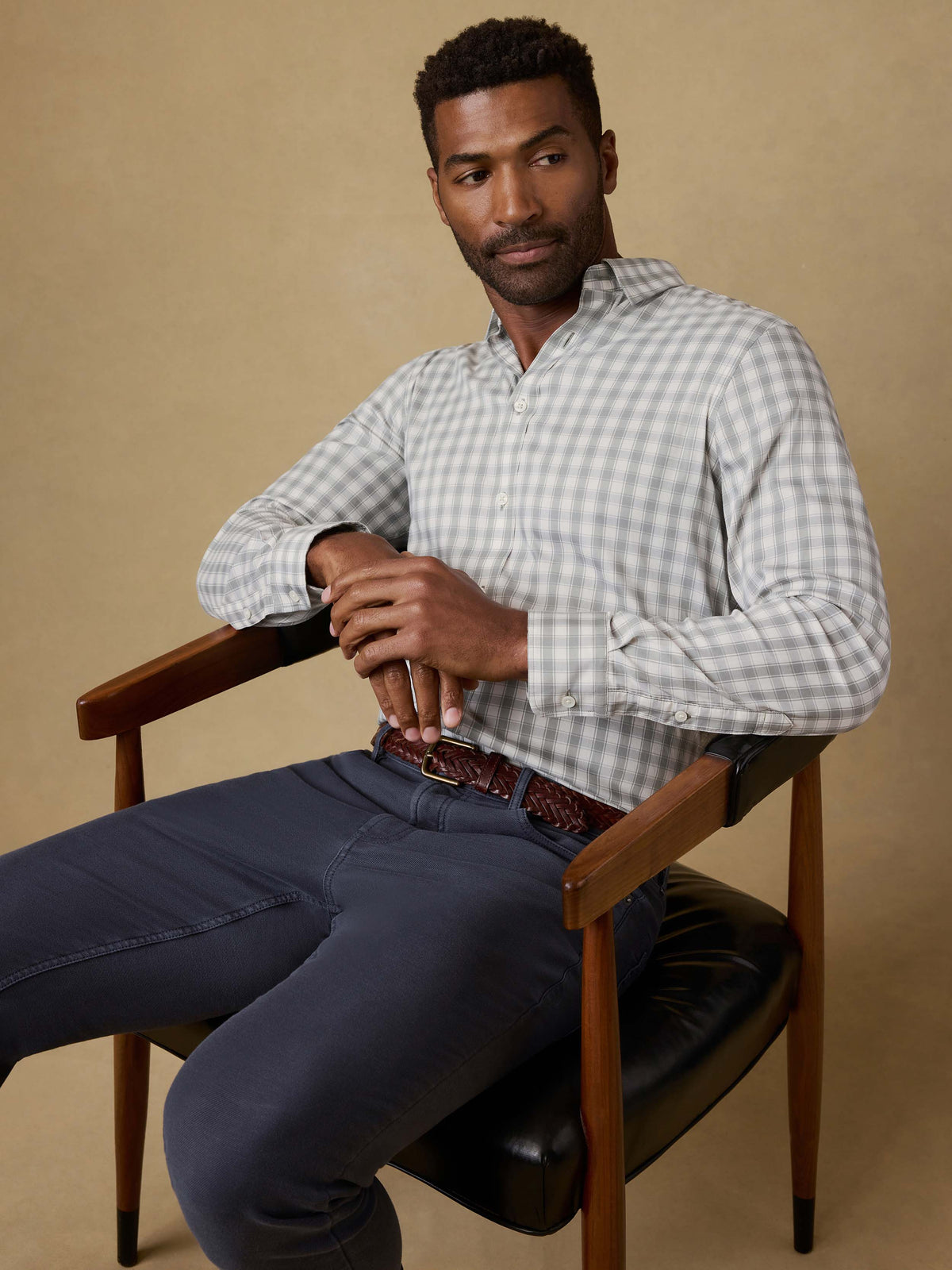 The Movement Shirt - Arctic Sage Check