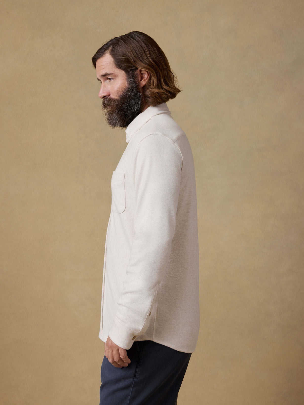 Legend Sweater Shirt (single Pocket) - Off White