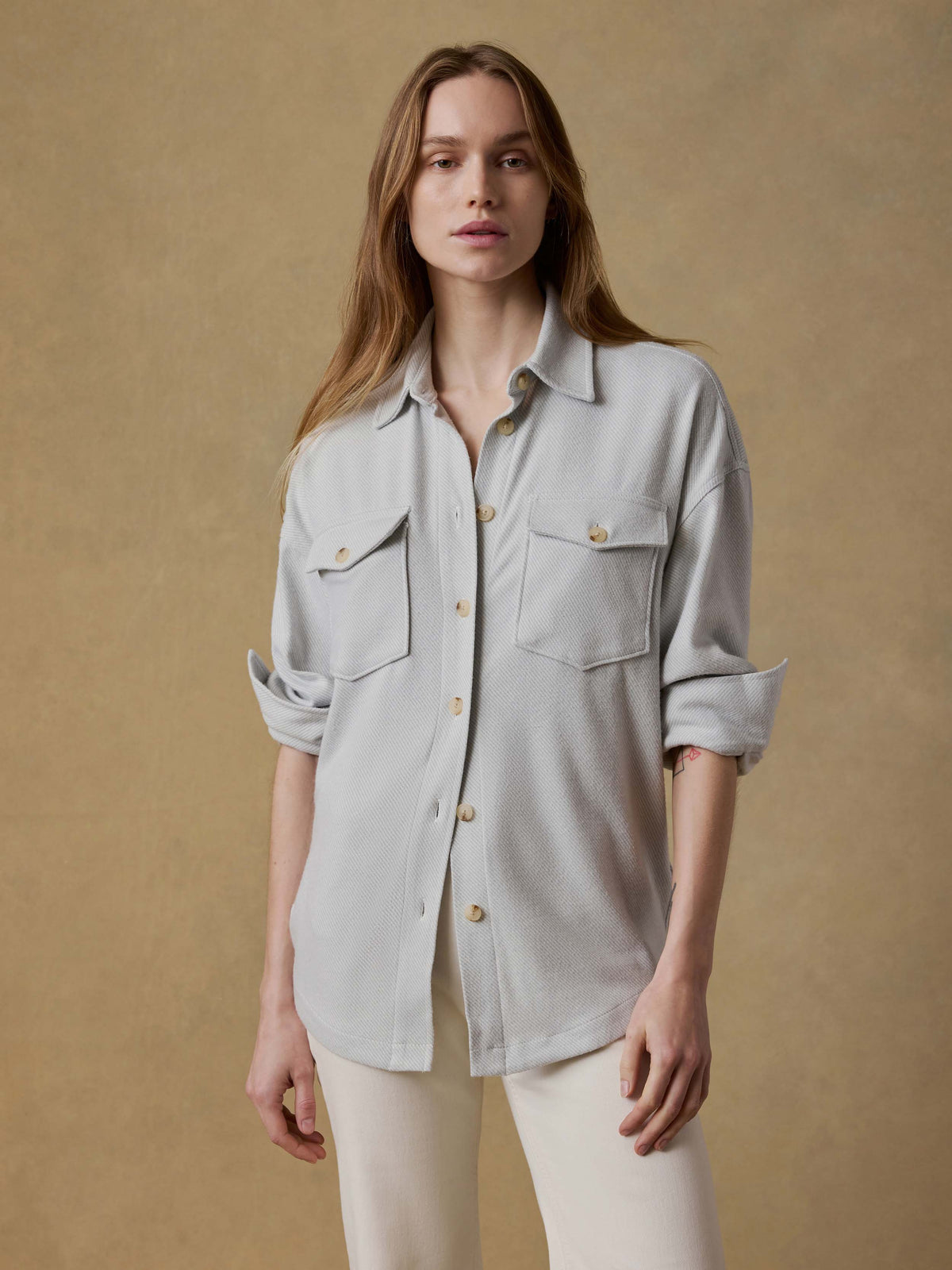 Legend Sweater Overshirt - Rain Cloud Twill