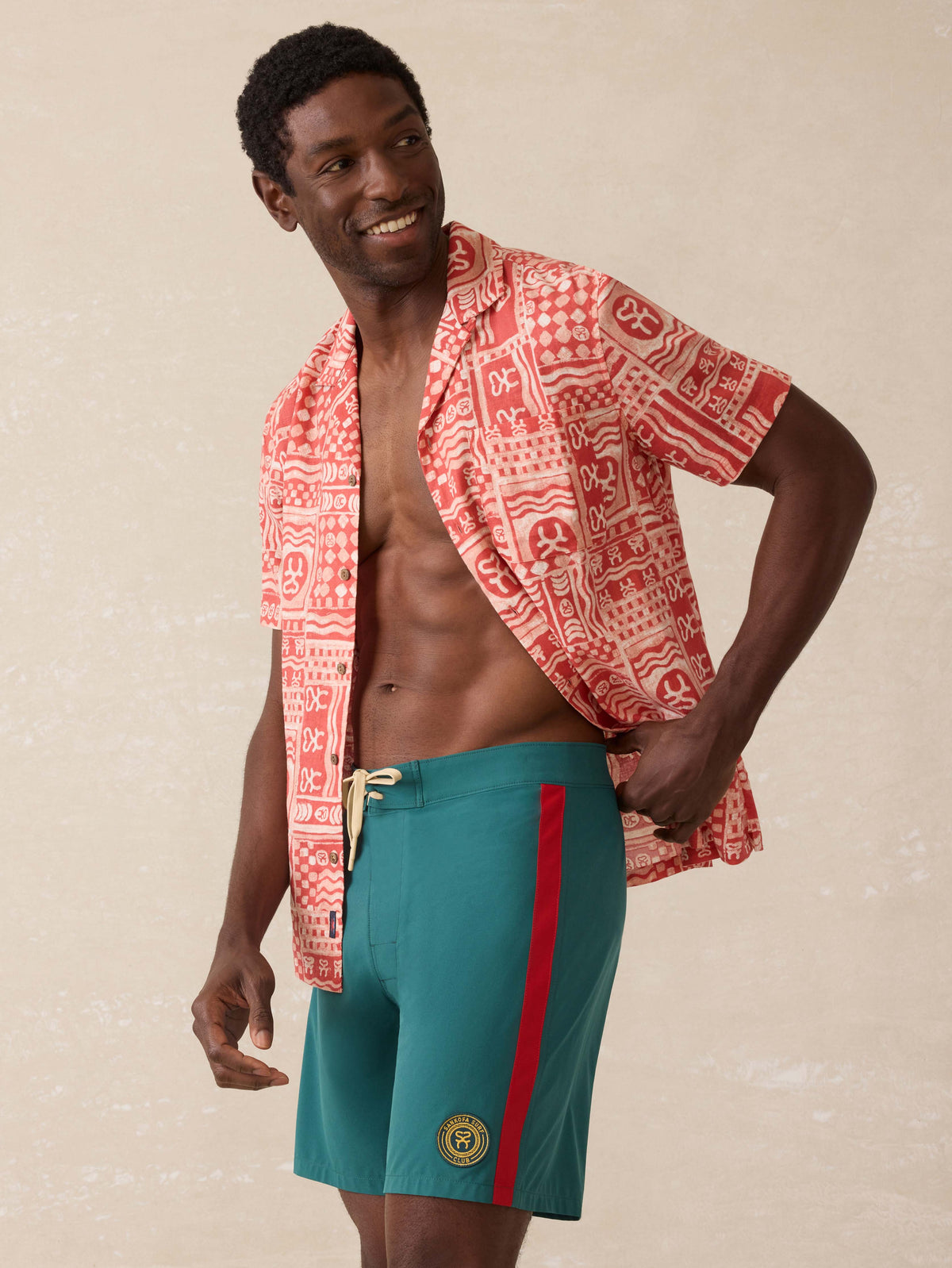 Surf Ghana Boardshort - Agona Green