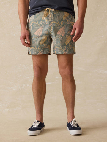 Biarritz Boardshort - Valley Sunwashed Leaves