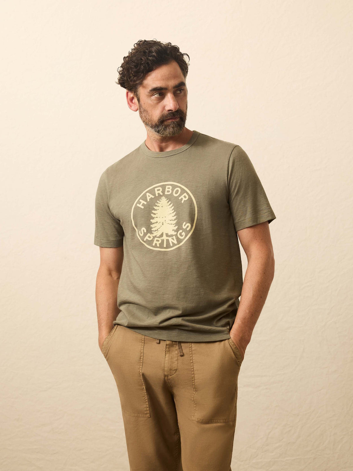 Sunwashed Graphic Tee - Light Pine
