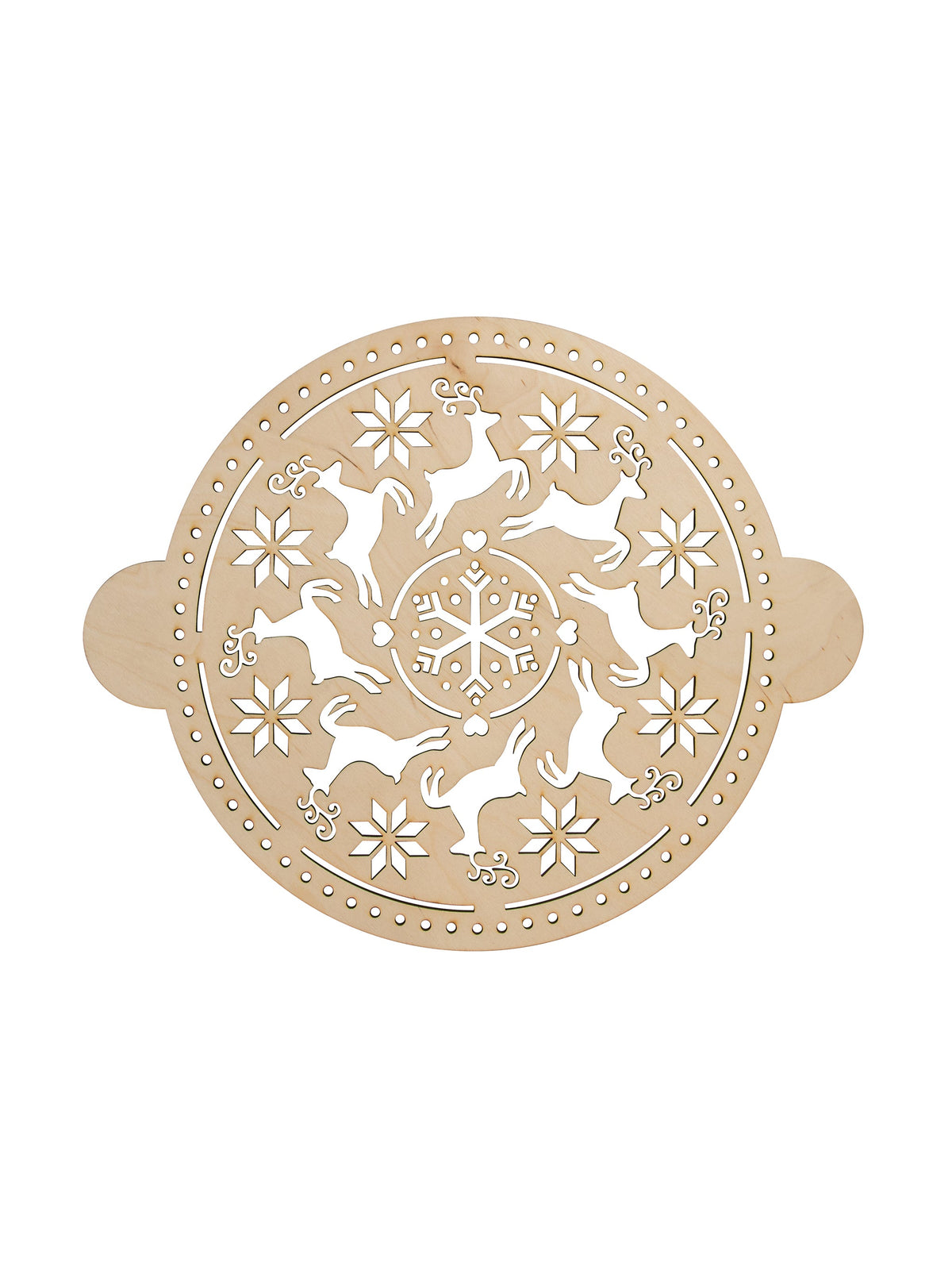 Nostalgic Scandinavian Reindeer Cake Stencil