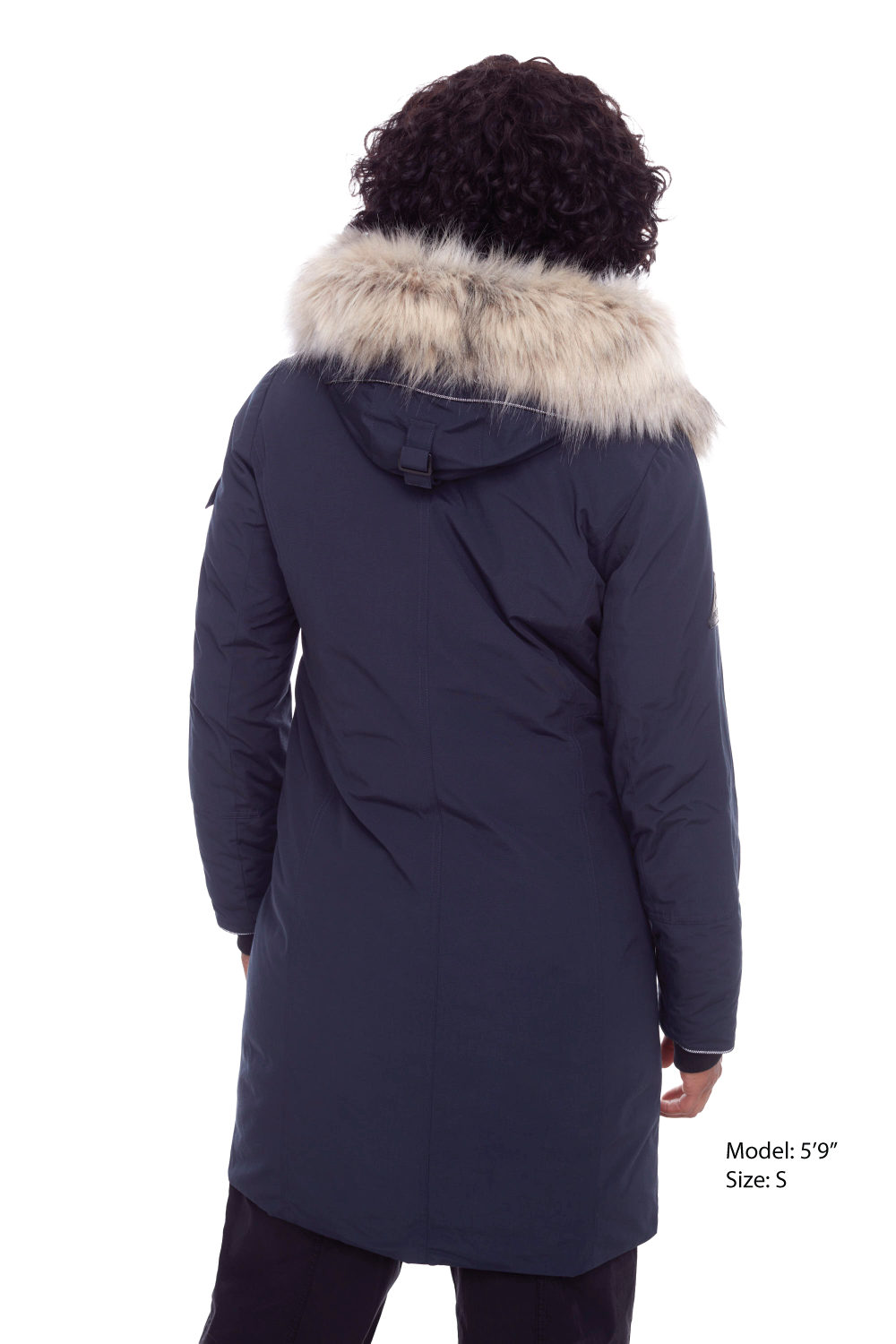 LAURENTIAN | WOMEN'S VEGAN DOWN (RECYCLED) LONG PARKA, NAVY