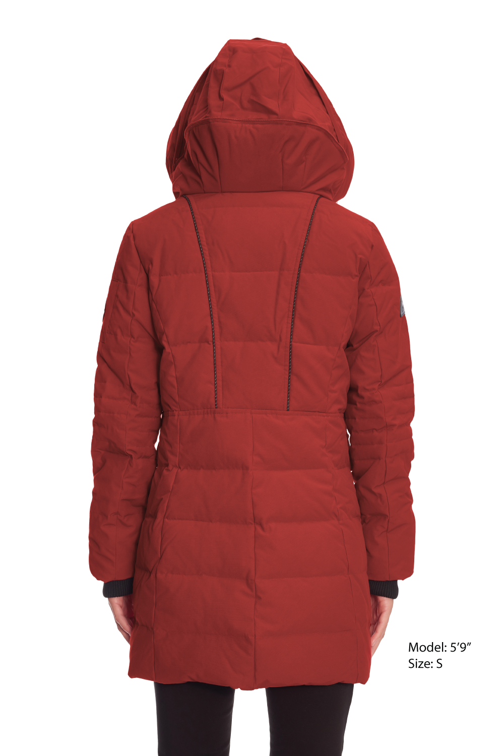 KOOTNEY | WOMEN'S VEGAN DOWN (RECYCLED) MID-LENGTH PARKA, CRIMSON