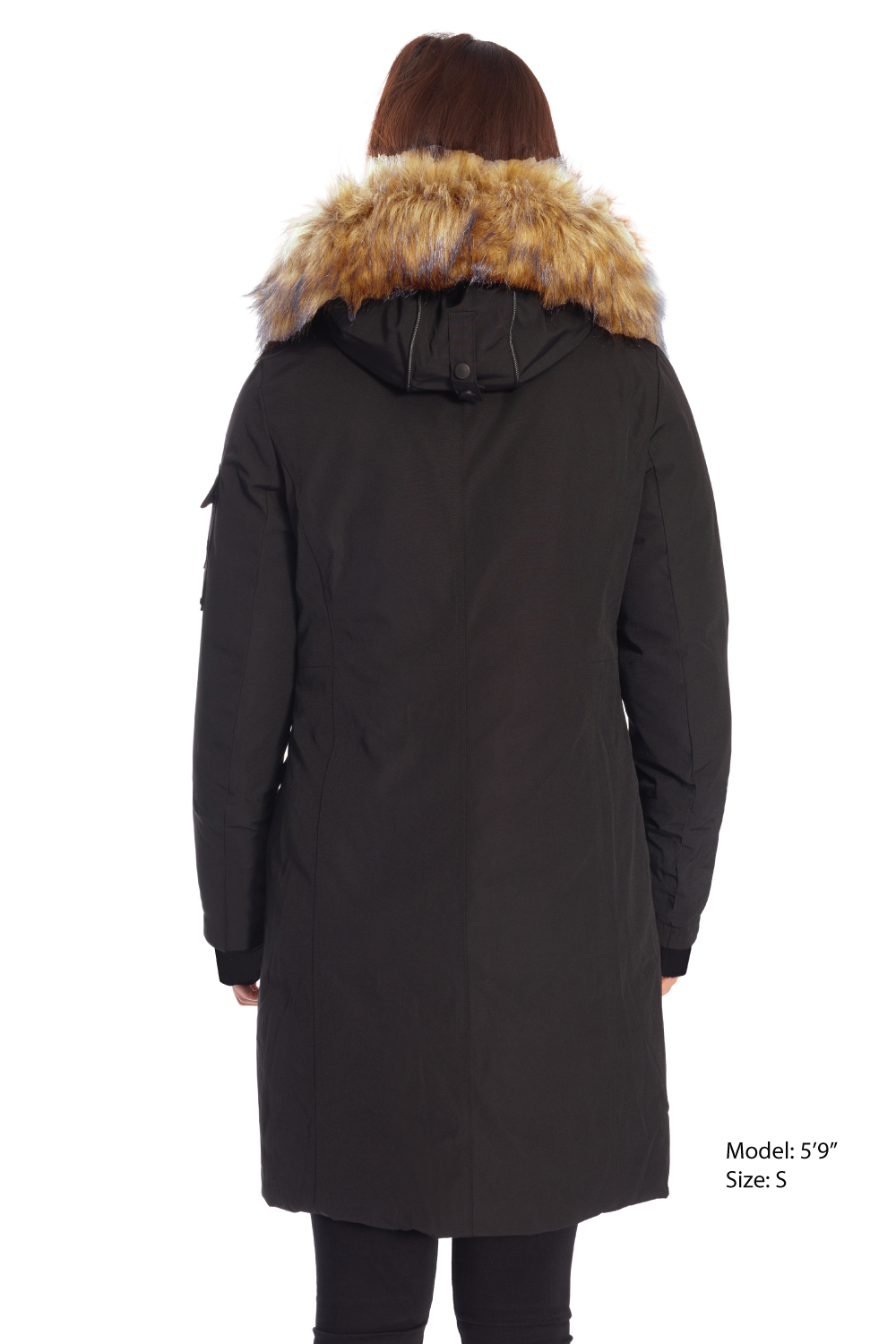 LAURENTIAN | WOMEN'S VEGAN DOWN (RECYCLED) LONG PARKA, BLACK
