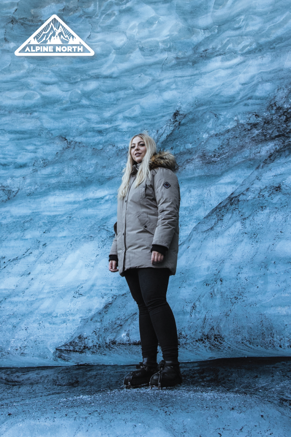 LAURENTIAN PLUS | WOMEN'S VEGAN DOWN (RECYCLED) LONG PARKA, BLACK (PLUS SIZE)