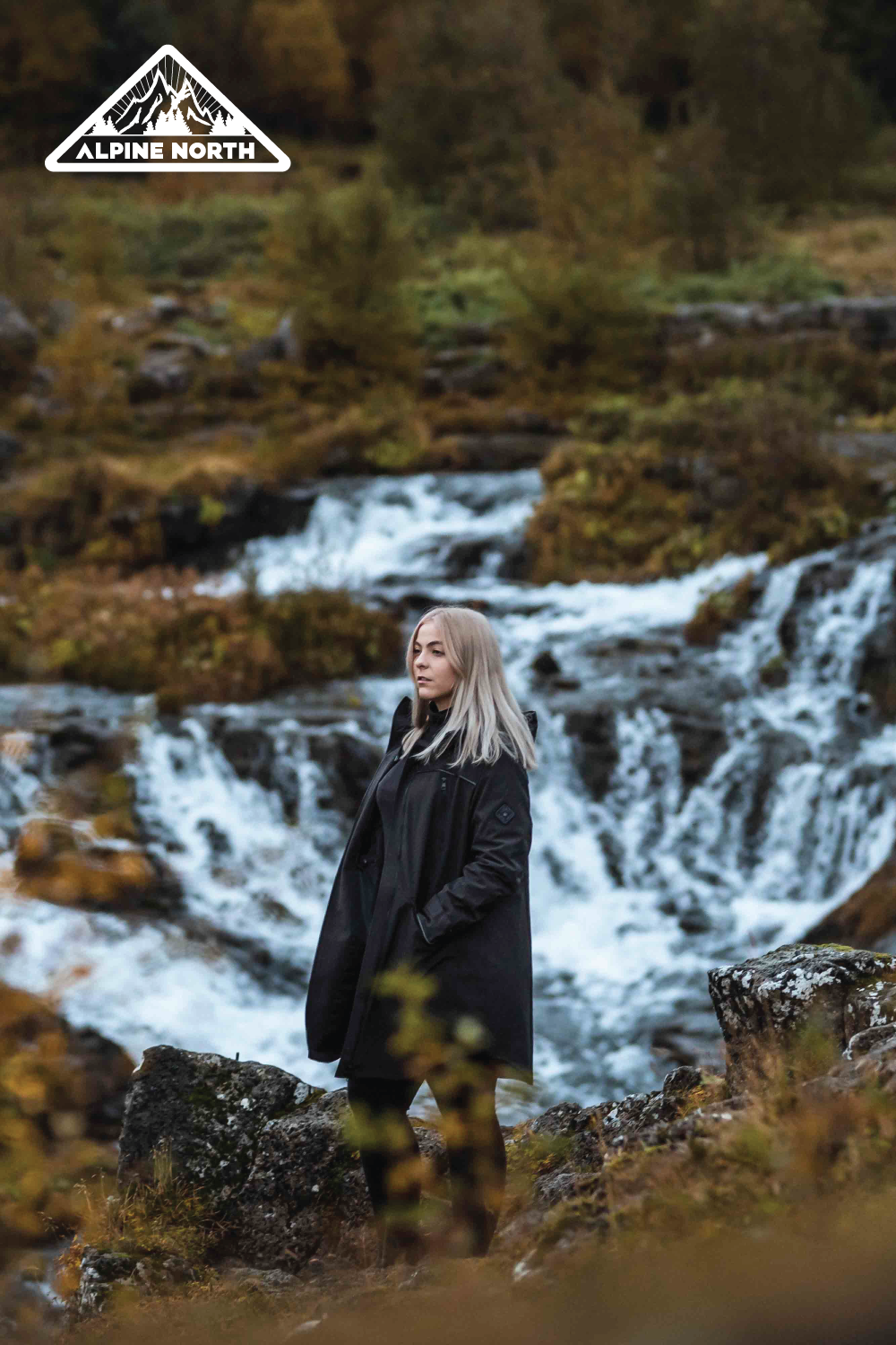 KOOTNEY PLUS | WOMEN'S VEGAN DOWN (RECYCLED) MID-LENGTH PARKA, BLACK (PLUS SIZE)