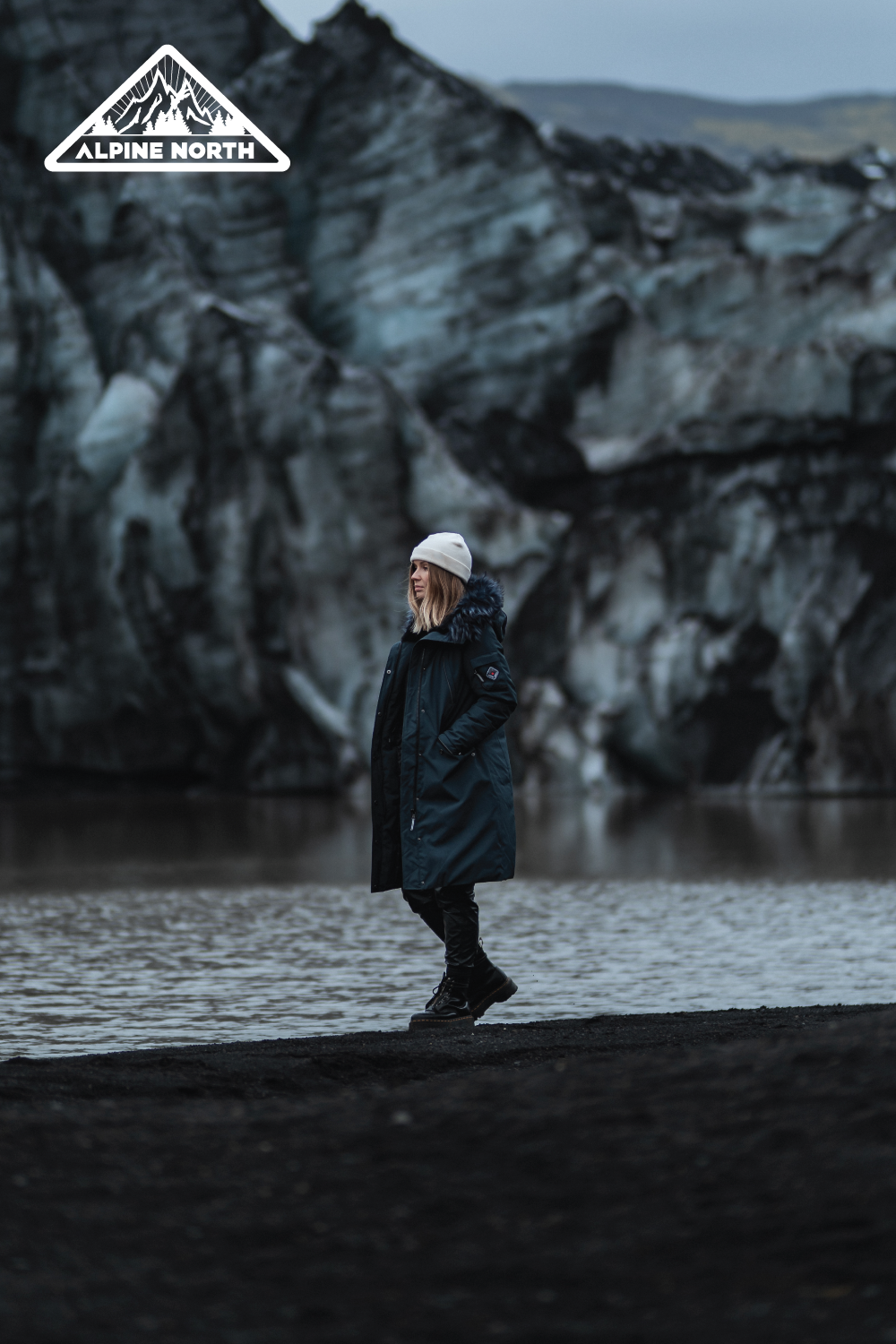 LAURENTIAN | WOMEN'S VEGAN DOWN (RECYCLED) LONG PARKA, NAVY