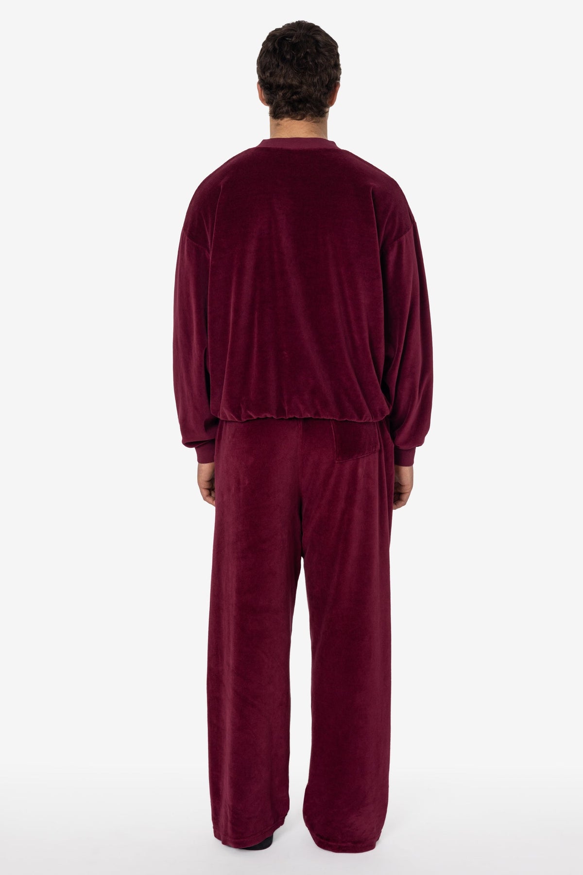 VLR56GD - Garment Dye Velour V-neck Sweatshirt