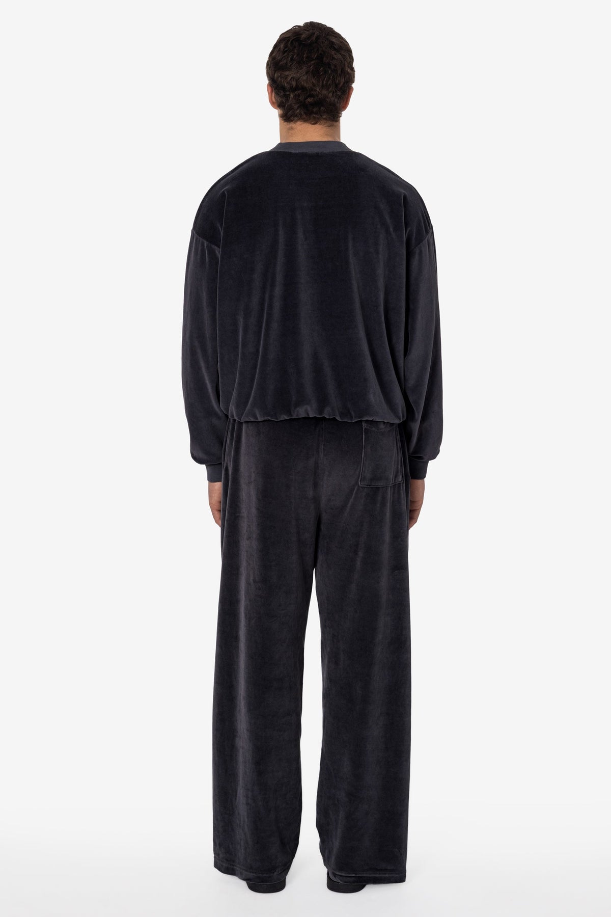 VLR56GD - Garment Dye Velour V-neck Sweatshirt