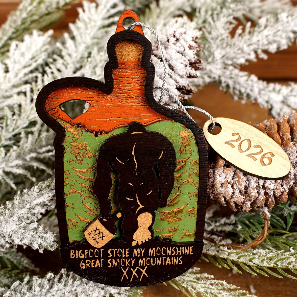 Bigfoot Great Smoky Mountains Ornament