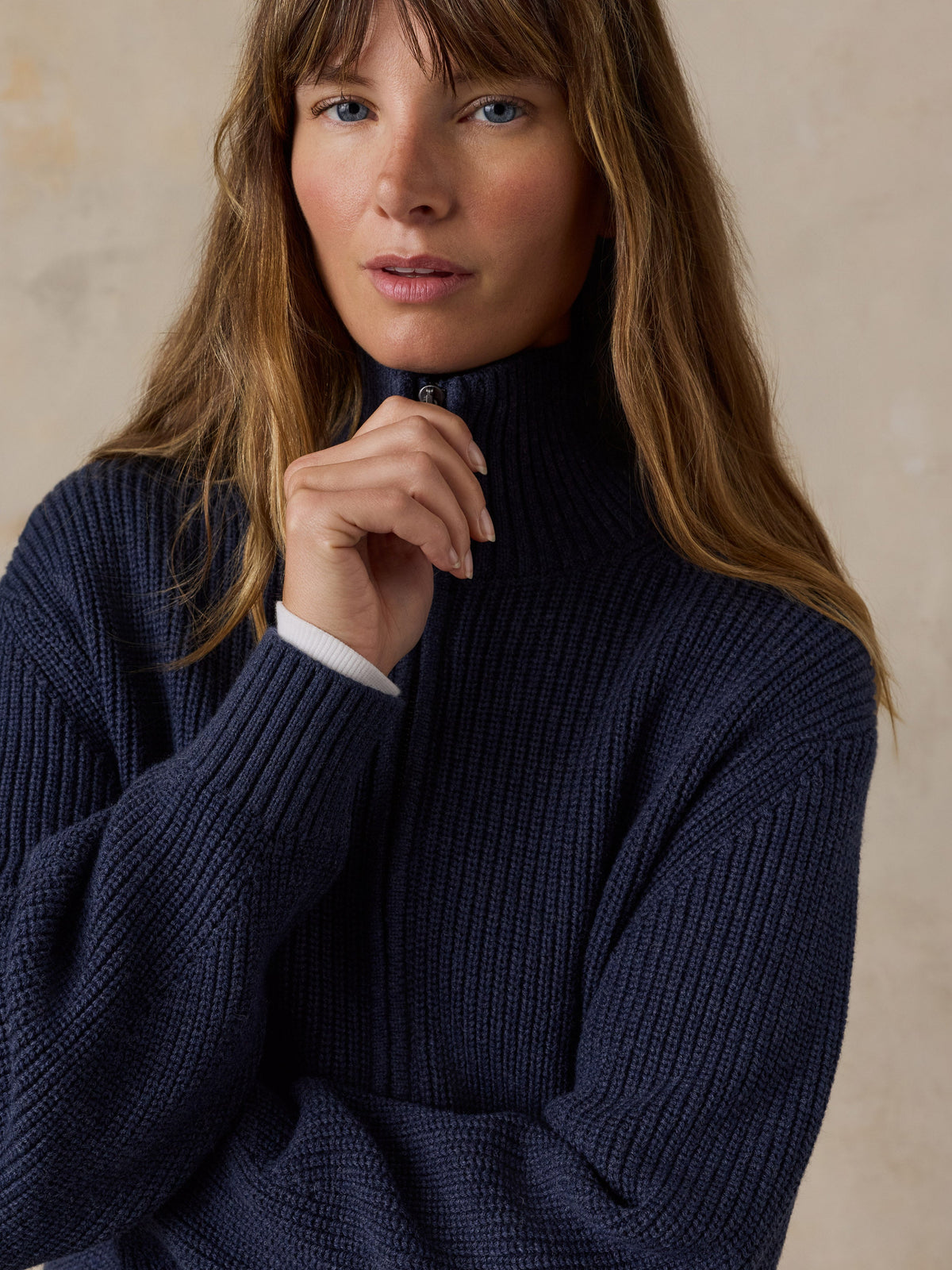 Northshore Quarter Zip - Midnight Vintage Indigo