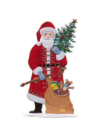 Wilhelm Schweizer Pewter Standing Santa