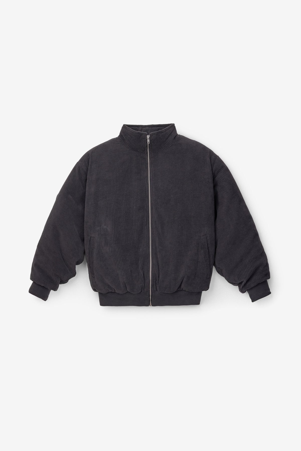 CD410PD - Corduroy Puffy Zip Up Jacket