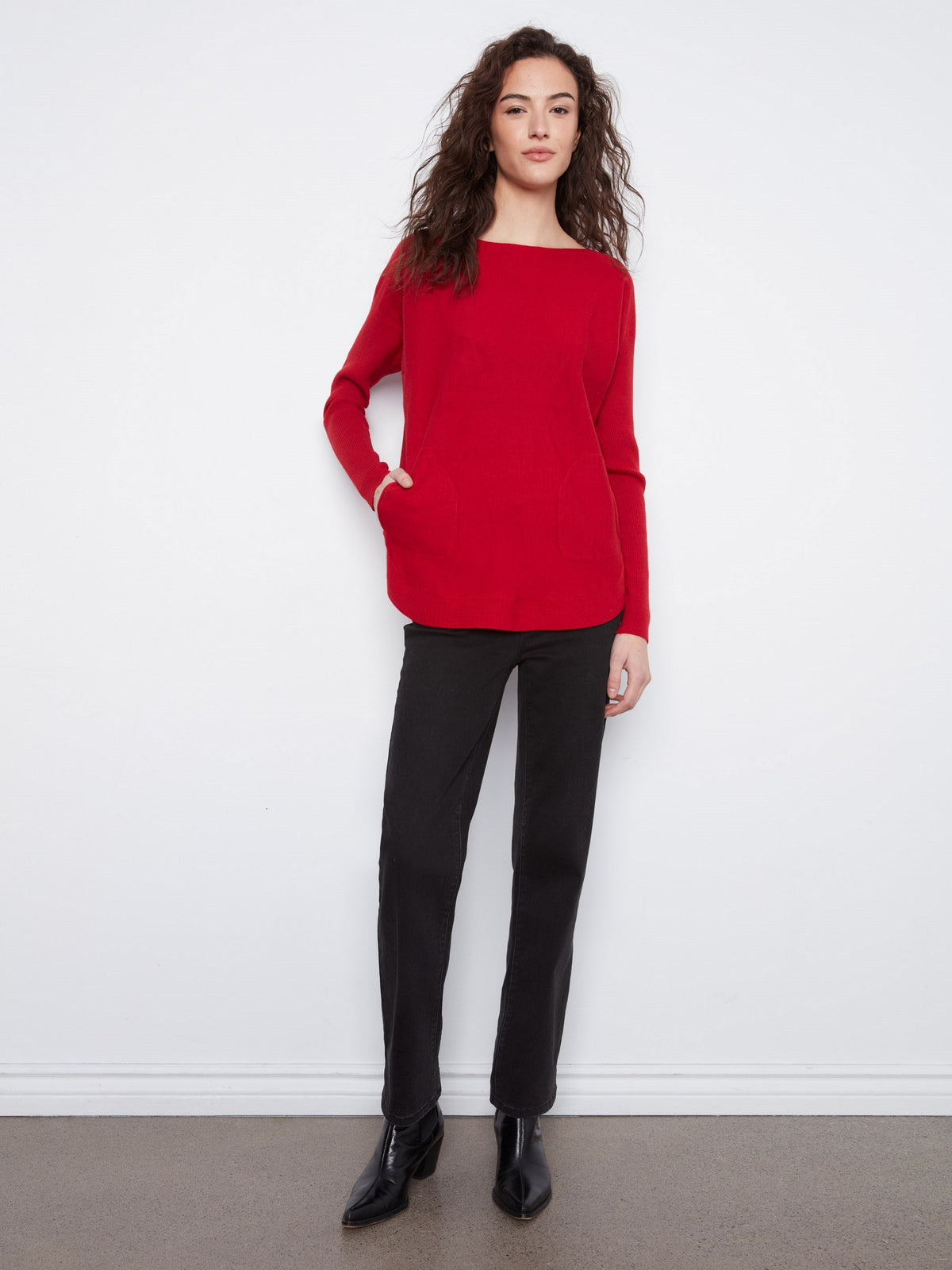 Knit Sweater With Lace-Up Cuffs - Equestrian