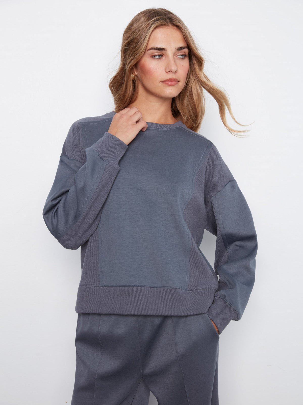 Soft Scuba Crew Neck Sweatshirt - Graphite