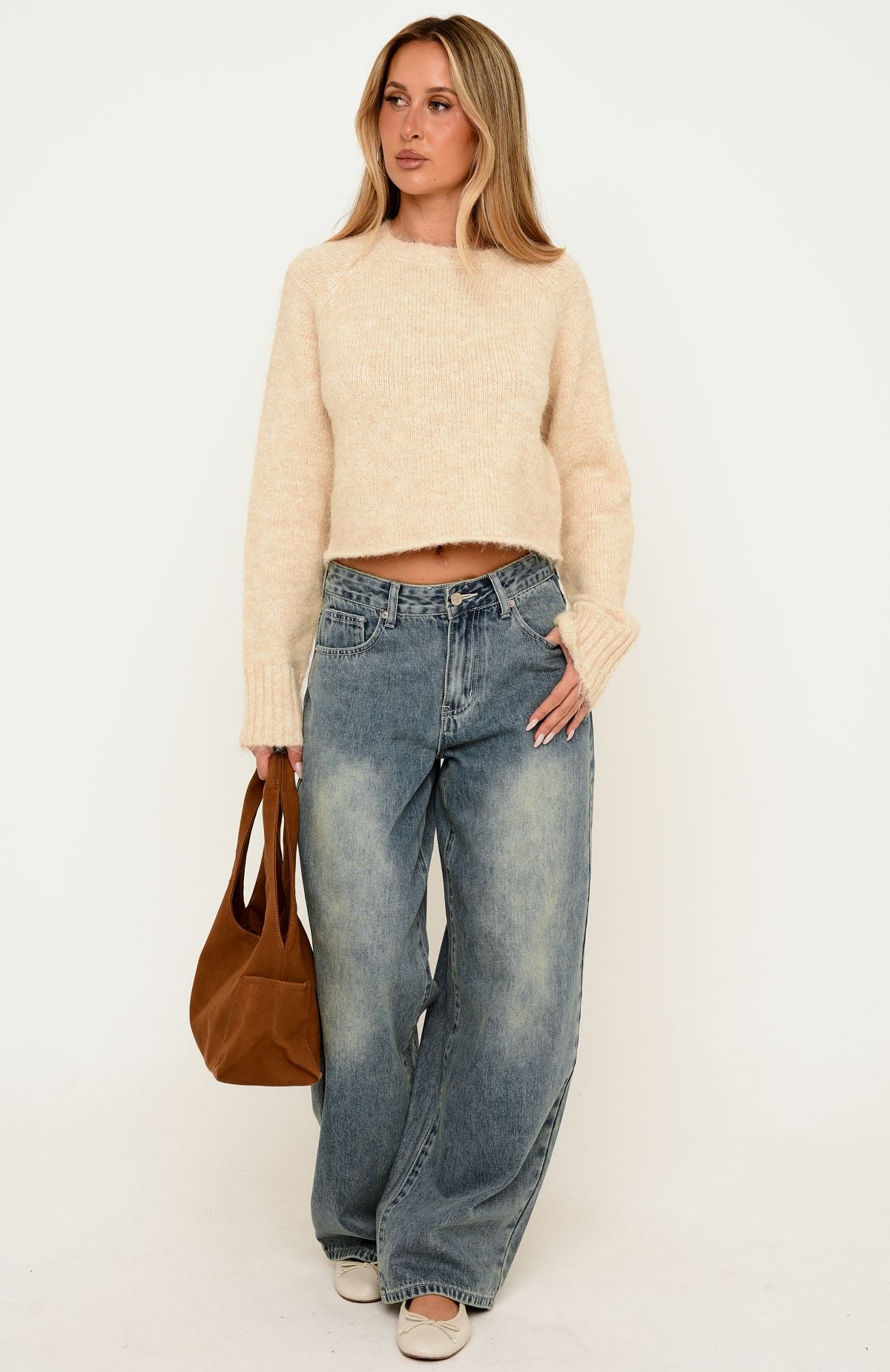 Guinevere Knit Sweater Light Oat