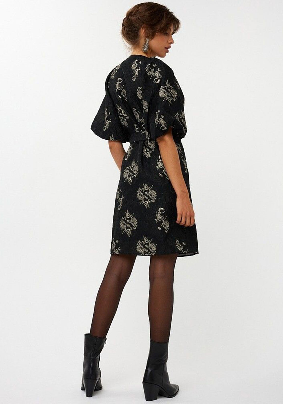 DRESS JACQUARD PUFF