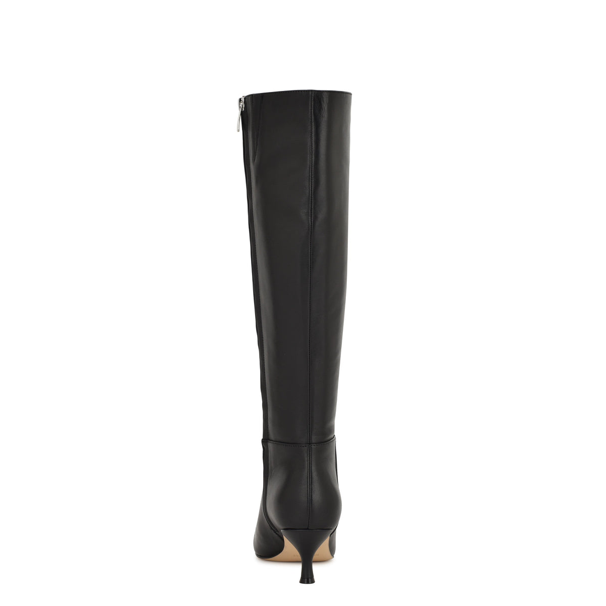 Somas Kitten Heel Knee High Leather Boots