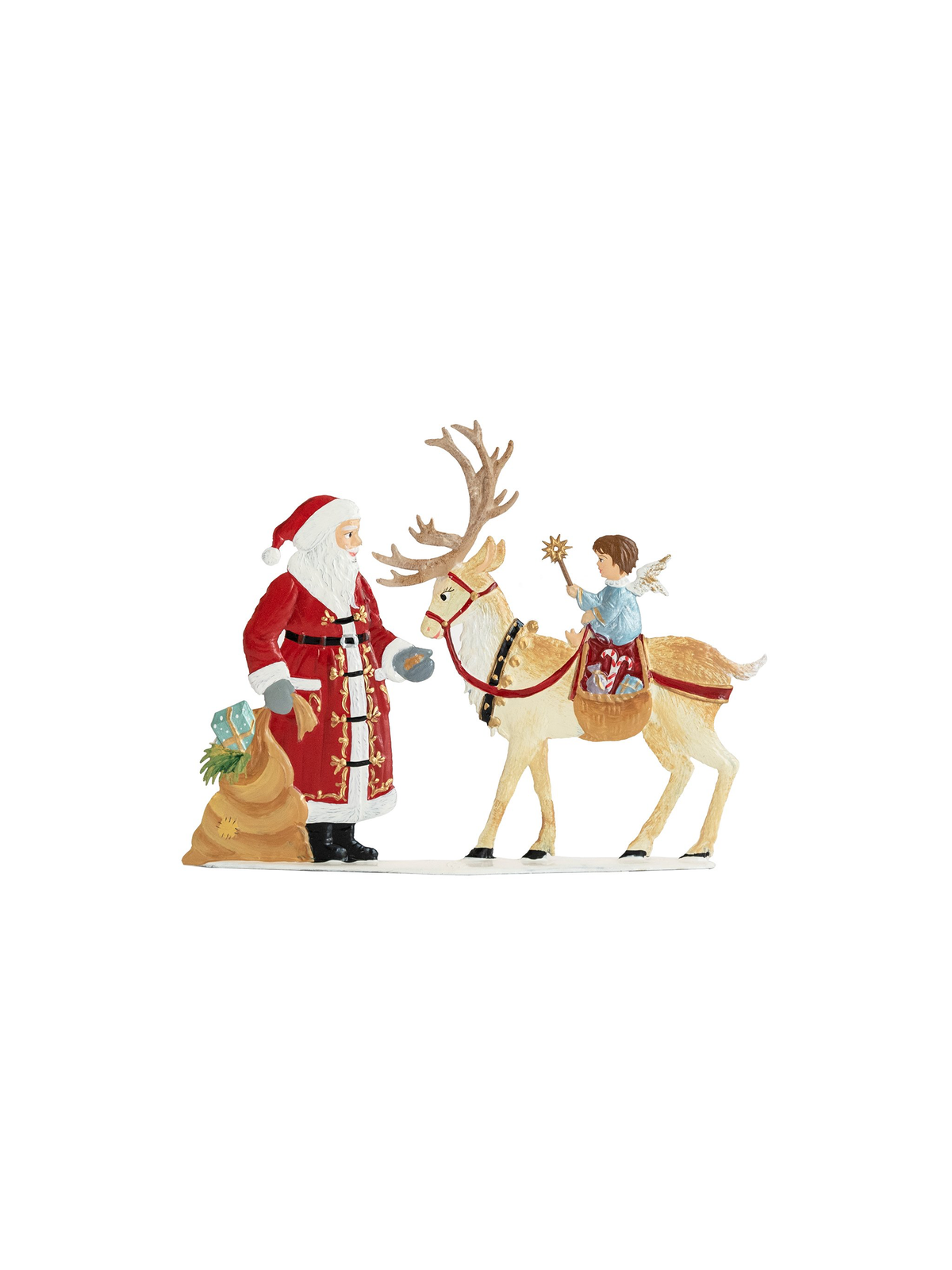 Wilhelm Schweizer Pewter Feeding Time with Santa