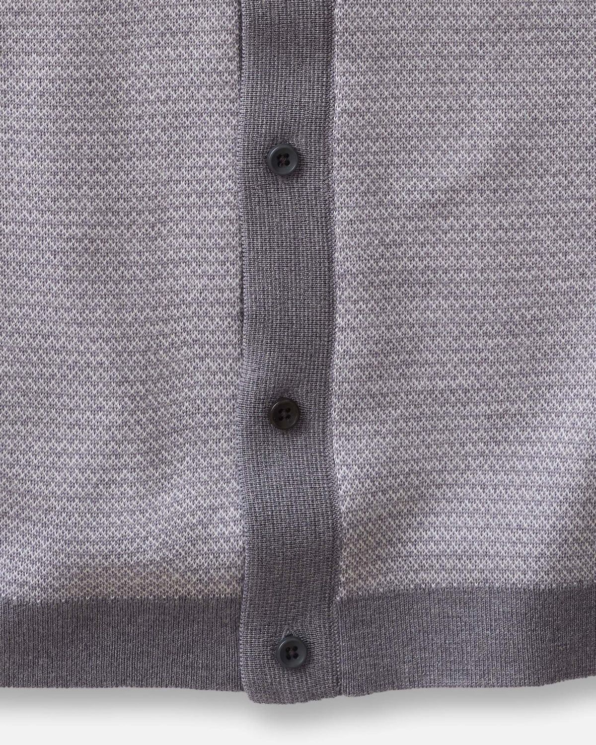 The Nichols Polo in Heather Grey Birdseye Merino
