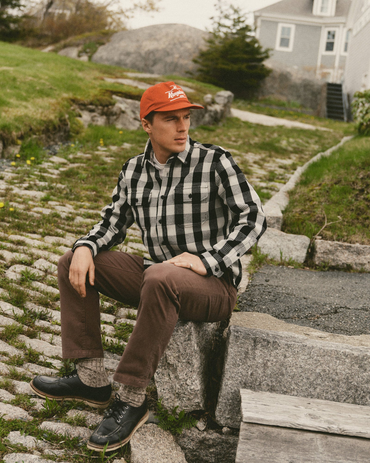 The Division Shirt in Black Indigo Check