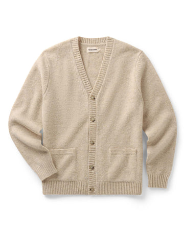 The Eastmoor Cardigan in Oatmeal Wool