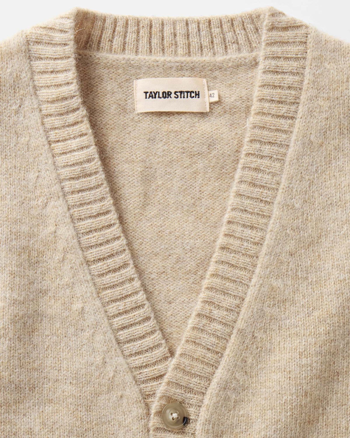 The Eastmoor Cardigan in Oatmeal Wool