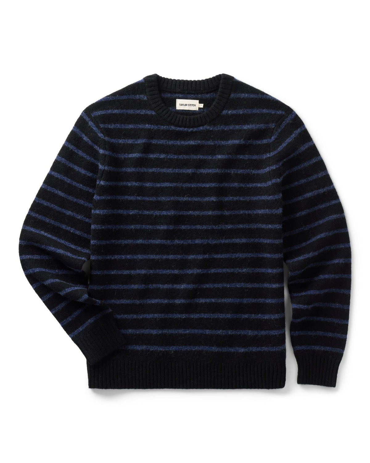 The Eastmoor Sweater in Coal Stripe Wool