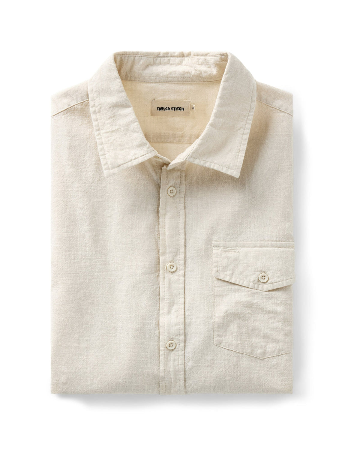 The Quincy Shirt in Vintage White Slub