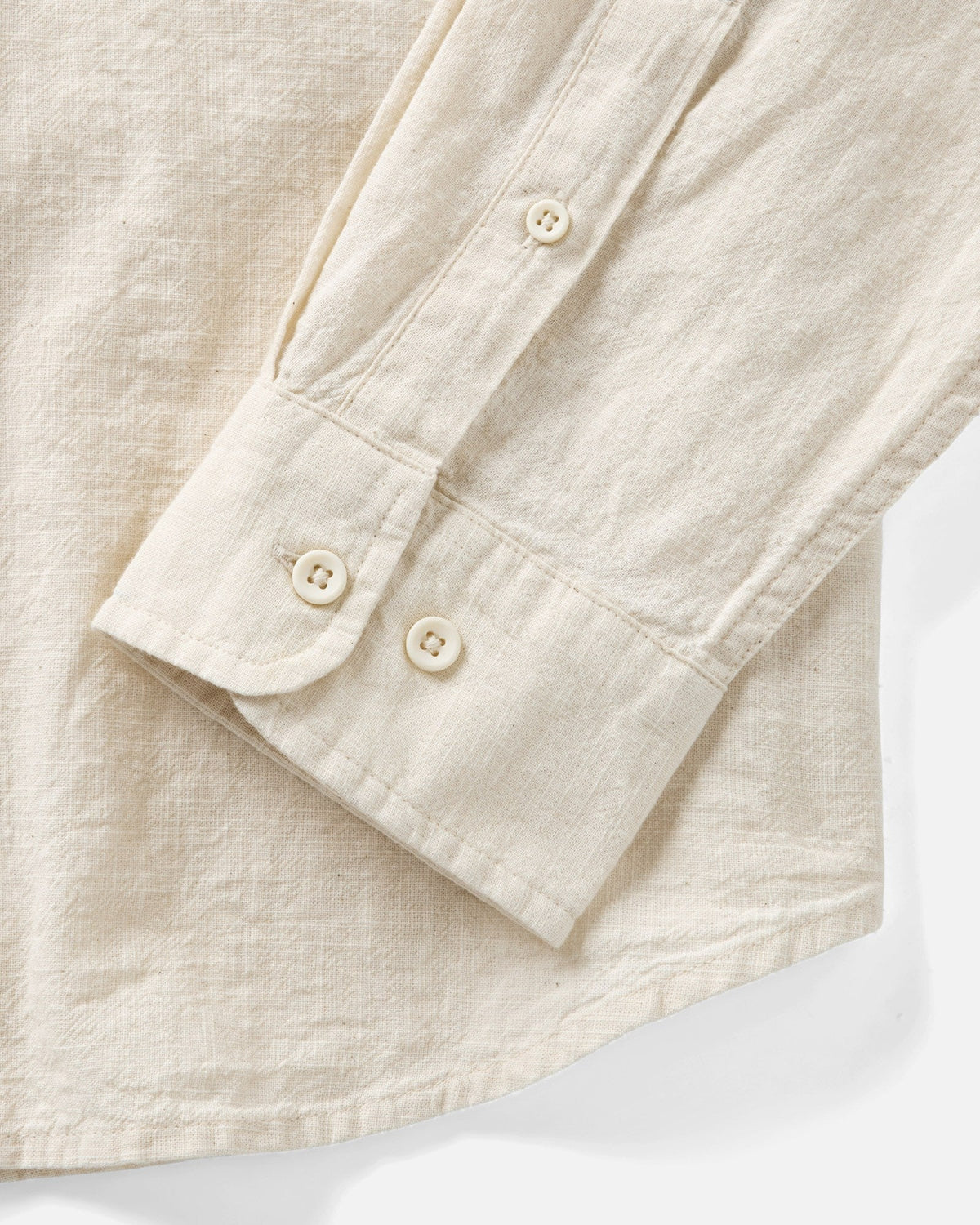 The Quincy Shirt in Vintage White Slub