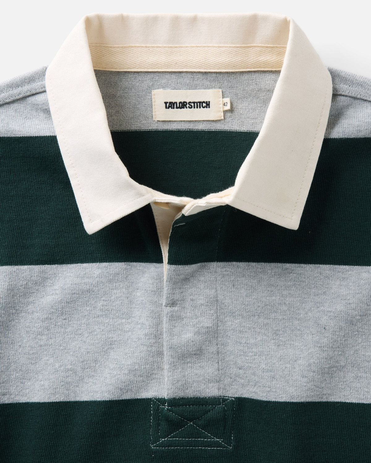 The Rugby Shirt in Dark Forest Stripe