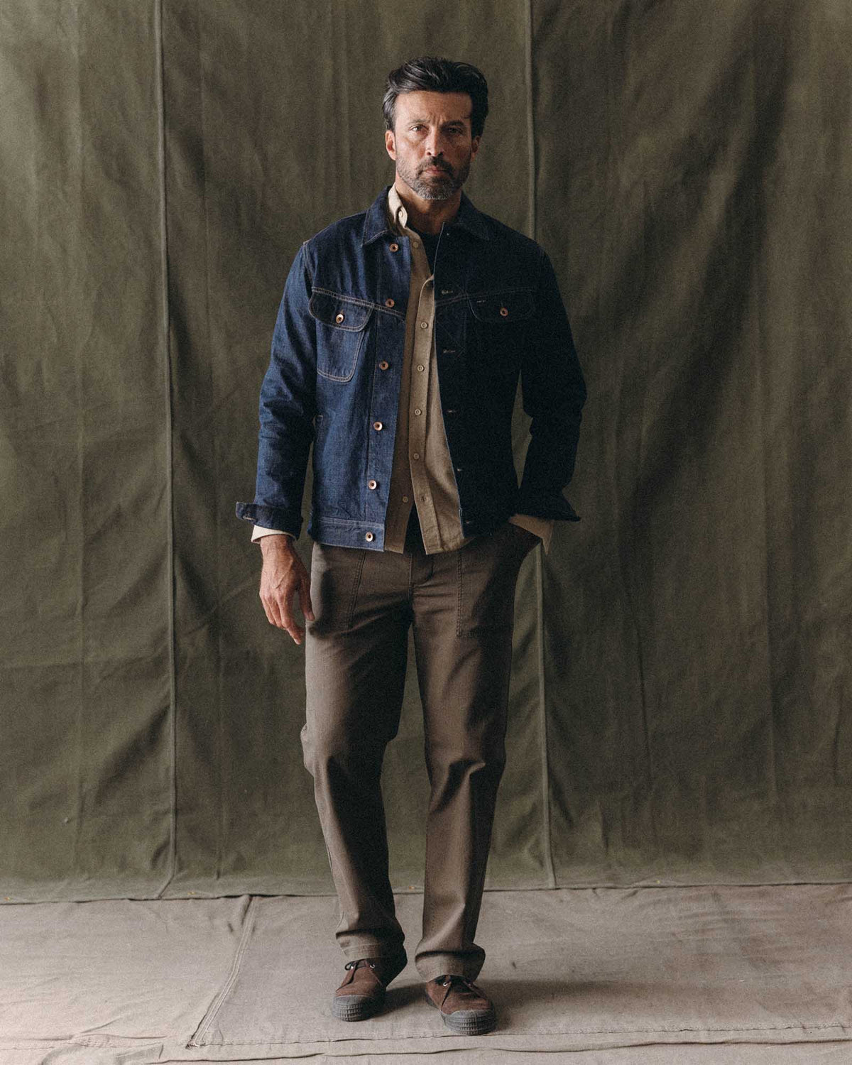 The Long Haul Jacket in Rinsed Organic Selvedge