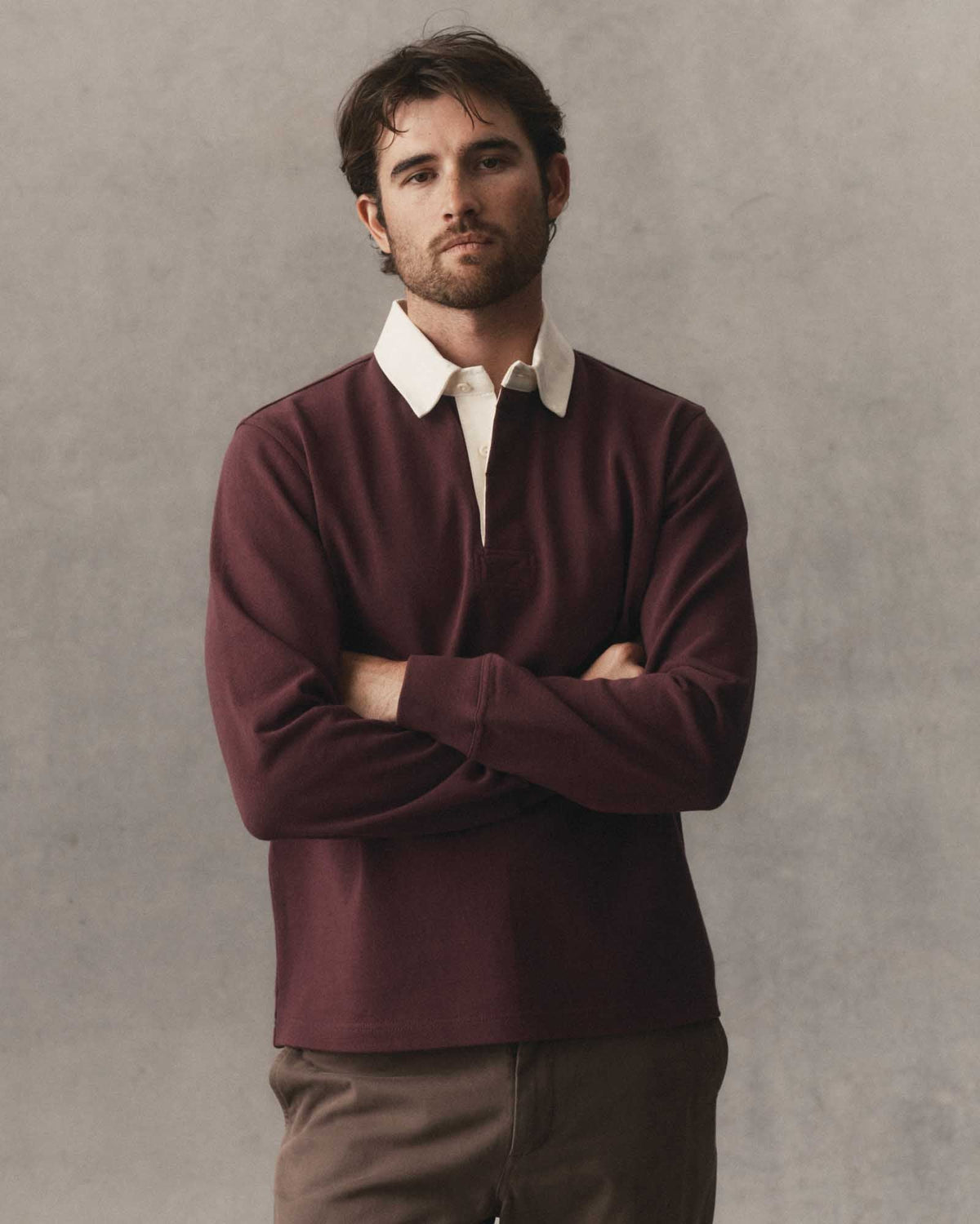 The Rugby Shirt in Burgundy