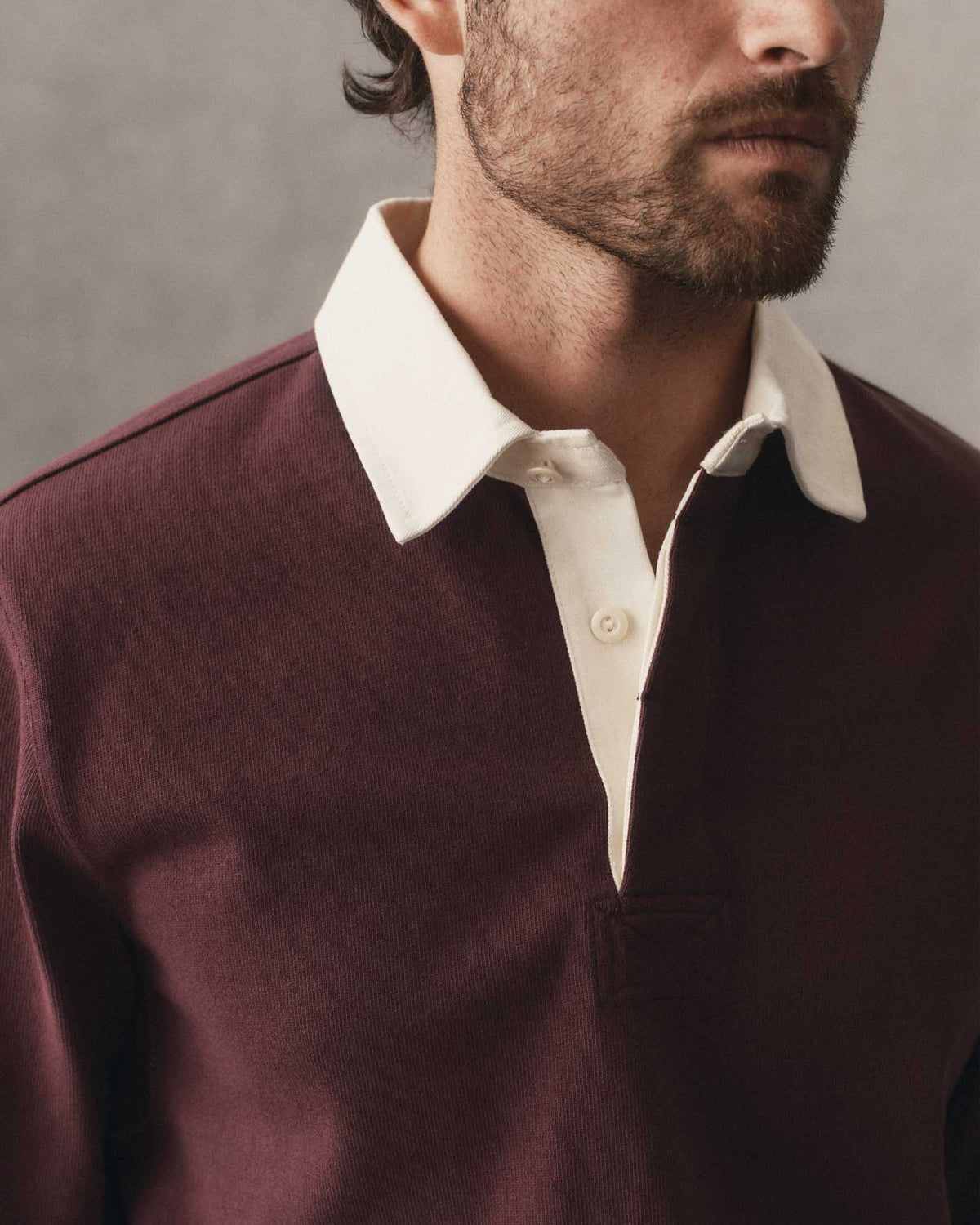 The Rugby Shirt in Burgundy