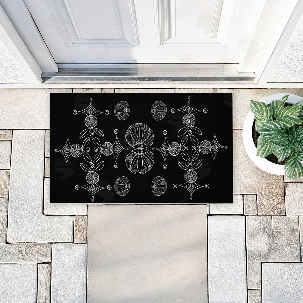 El Perkin | Symmetrical Fractal Elementals Non-Woven Door Mat