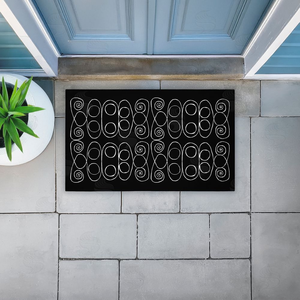El Perkin | Swirling Spiral Elementals Non-Woven Door Mat