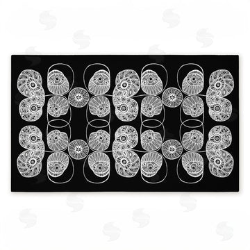El Perkin | Patterned Elemental Shapes Non-Woven Door Mat