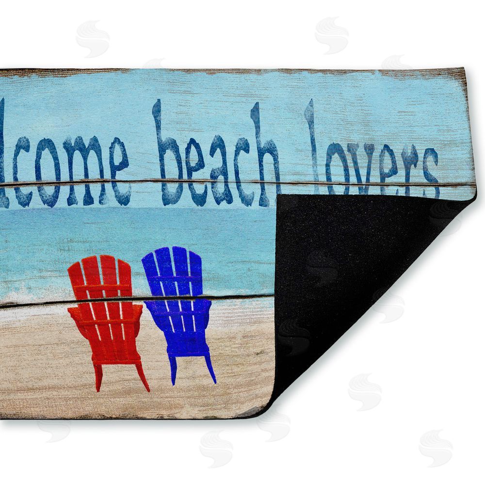 Gail Fraser | Rustic Welcome Beach Lovers Non-Woven Door Mat