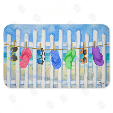 Paul Brent | Flip Flop Clothesline Beach Anti-Fatigue Mat